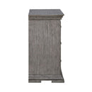 Liberty Furniture Big Valley Bedside Chest with Charging Station in Graystone