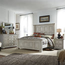 Liberty Furniture Big Valley King Panel Bed in Whitestone
