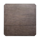 Ocean Isle Gathering Table in Antique White with Weathered Pine image