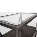 Arista Rectangular Cocktail Table in Cobblestone Brown