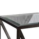 Arista End Table in Cobblestone Brown