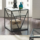 Arista End Table in Cobblestone Brown image