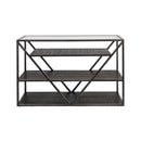 Arista Sofa Table in Cobblestone Brown