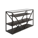 Arista Sofa Table in Cobblestone Brown