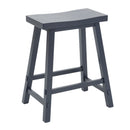 Liberty Furniture Creations II 30 Inch Sawhorse Barstool in Navy (Set of 2)