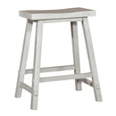 Creations 24 Inch Sawhorse Counter Stool - White image