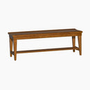 Hearthstone Bench in Rustic Oak