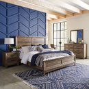 Ridgecrest King California Panel Bed, Dresser & Mirror, Night Stand image