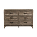 Ridgecrest 6 Drawer Dresser in Cobblestone