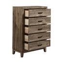 Ridgecrest 5 Drawer Chest in Cobblestone