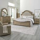 Magnolia Manor King California Uph Bed, Dresser & Mirror, Chest, Night Stand image