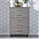 Liberty Furniture Modern Farmhouse Drawer Chest in Dusty Charcoal