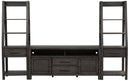 Liberty Modern Farmhouse 66" Entertainment Center with Piers in Dusty Charcoal image