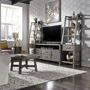 Liberty Modern Farmhouse 66" Entertainment Center with Piers in Dusty Charcoal