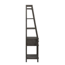 Modern Farmhouse Leaning Bookcase in Dusty Charcoal