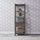 Modern Farmhouse Leaning Bookcase in Dusty Charcoal image