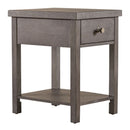 Liberty Furniture Modern Farmhouse Chair Side Table in Brown