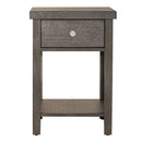 Modern Farmhouse Drawer Chair Side Table