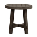 Modern Farmhouse Splay Leg Round End Table image