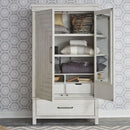 Liberty Modern Farmhouse Armoire in White