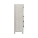 Modern Farmhouse 5 Drawer Chest in White image