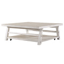 Modern Farmhouse Oversized Square Cocktail Table
