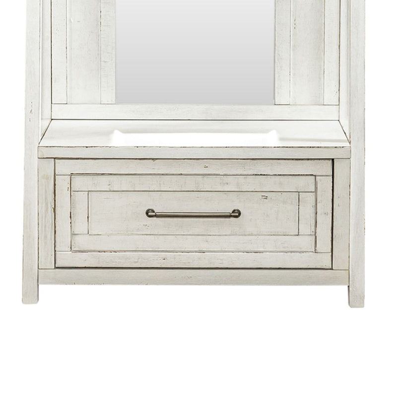 Liberty Furniture Modern Farmhouse Hall Tree in White
