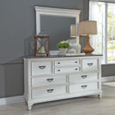 Allyson Park King California Panel Bed, Dresser & Mirror, Chest