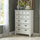 Allyson Park King California Panel Bed, Dresser & Mirror, Chest
