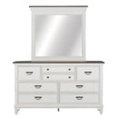 Allyson Park King California Panel Bed, Dresser & Mirror, Chest, Night Stand