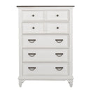 Allyson Park King California Panel Bed, Dresser & Mirror, Chest, Night Stand