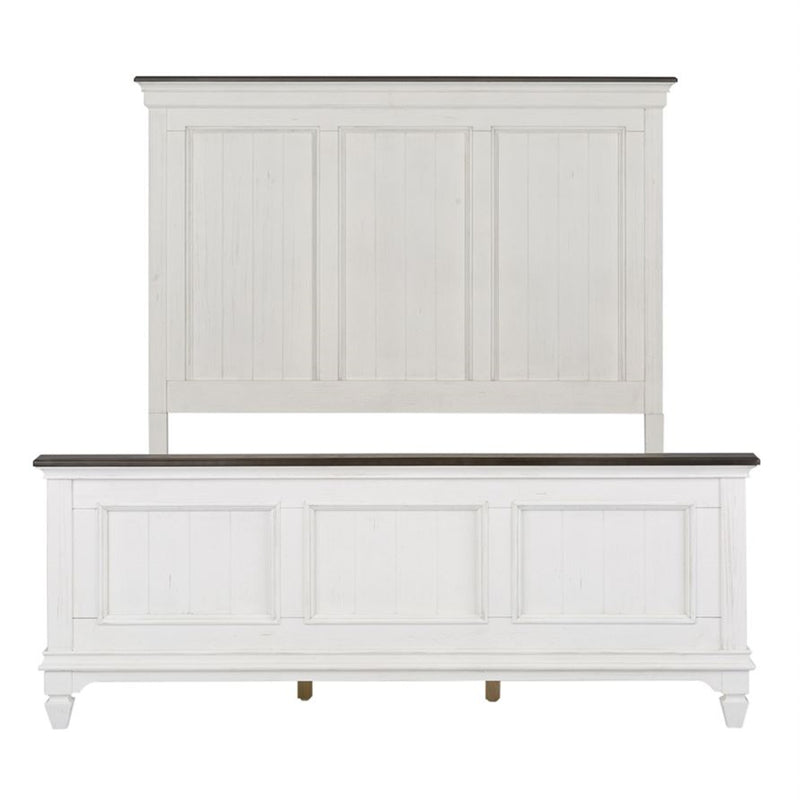 Liberty Furniture Allyson Park Full Panel Bed in Wirebrushed White