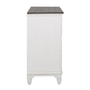 Allyson Park Drawer Dresser in Wirebrushed White