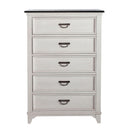 Liberty Furniture Allyson Park 5 Drawer Chest in White image