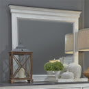 Liberty Furniture Allyson Park Mirror in Wirebrushed White