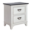 Allyson Park 2 Drawer Nightstand with Charging Station in White image