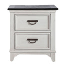 Liberty Furniture Allyson Park 2 Drawer Nightstand with Charging Station in White image