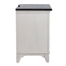 Allyson Park 2 Drawer Nightstand with Charging Station in White