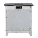 Allyson Park 2 Drawer Nightstand with Charging Station in White