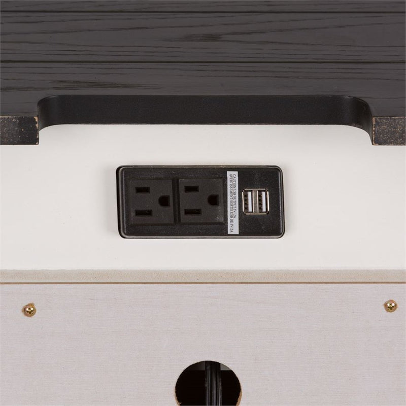 Liberty Furniture Allyson Park Nightstand in Wirebrushed White
