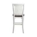 Liberty Furniture Allyson Park Counter Height Slat Back Chair in White with Charcoal (Set of 2)