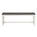 Liberty Furniture Allyson Park Wood Seat Bench in Wirebrushed White