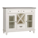 Allyson Park Buffet in White with Charcoal image