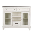 Allyson Park Buffet in White with Charcoal image
