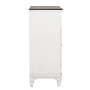 Liberty Furniture Allyson Park Buffet in White with Charcoal