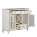 Liberty Furniture Allyson Park Buffet in White with Charcoal