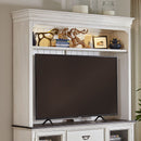 Allyson Park Entertainment Hutch in Wirebrushed White image
