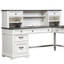 Liberty Furniture Allyson Park L Shape Writing Desk in Wirebrushed White image