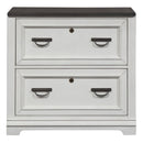 Allyson Park Bunching Lateral File Cabinet in Wirebrushed White