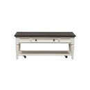 Allyson Park Rectangular Cocktail Table in Wirebrushed White